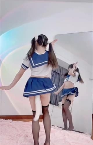 咬一口兔娘黏黏团子兔~全新高定肛塞尾巴舞蹈（3V）226M