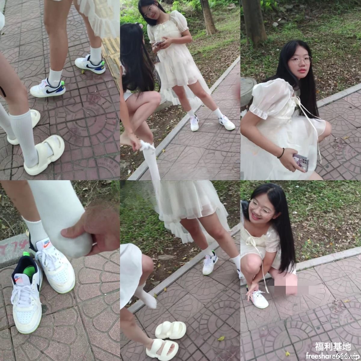 推特透明人当街骗小姐姐少妇脱丝袜棉袜47V/5.69G
