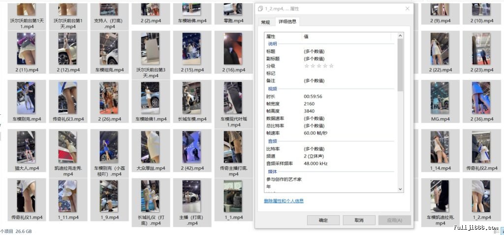2023上海车展抄底美女长腿车模们的裙底无水原版60V/27G