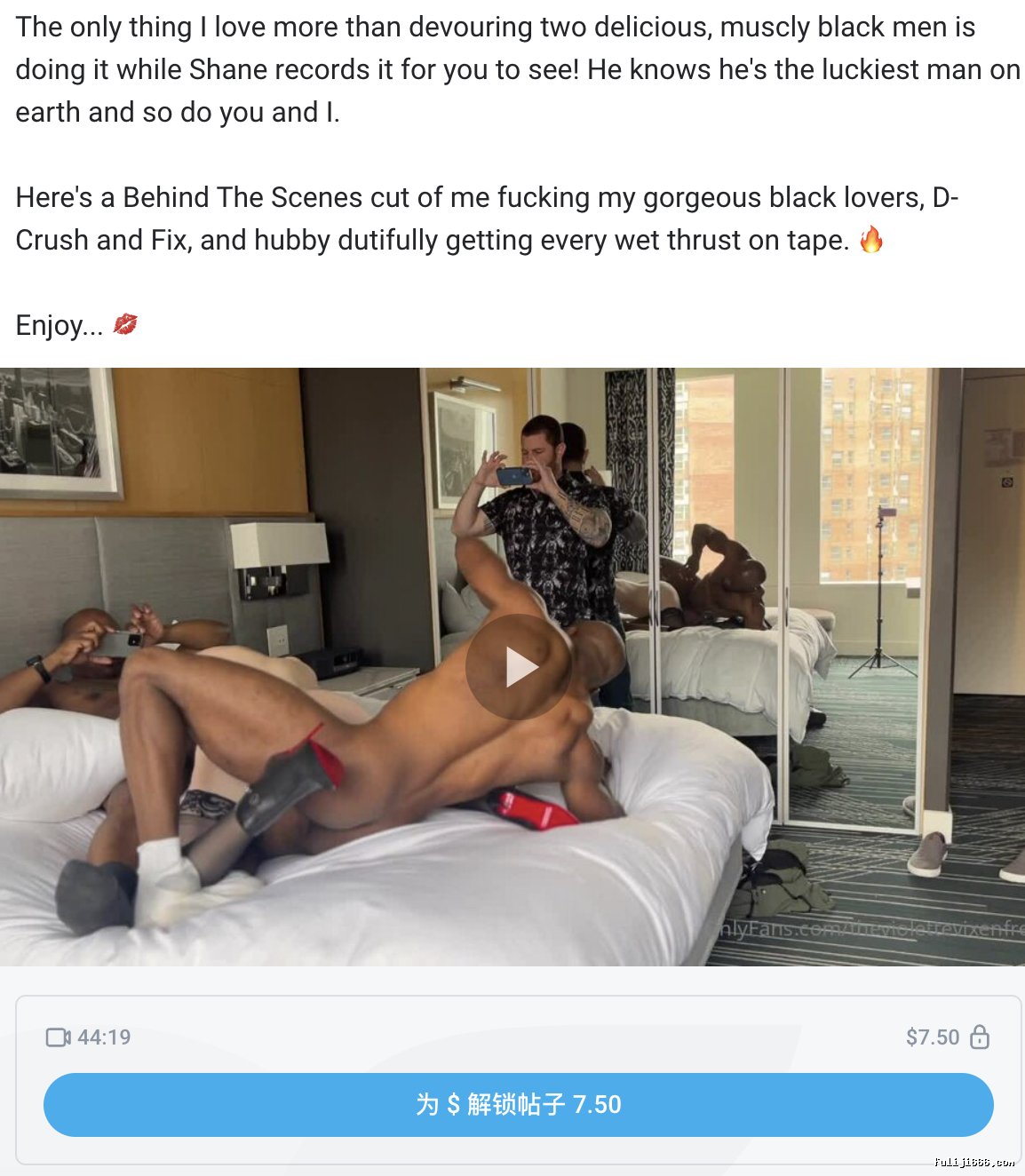 onlyfans媚黑淫妻Violette Vixxxen付费PPV视频3部